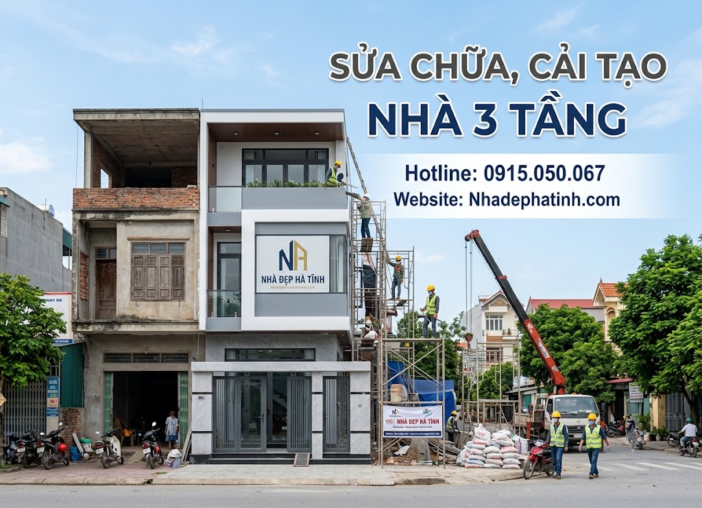 Sửa chữa cải tạo nh&agrave; trọn g&oacute;i tại H&agrave; Tĩnh