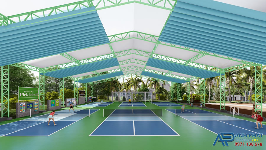 Thi công xây dựng Sơn sân Pickleball tại Hà Tĩnh
