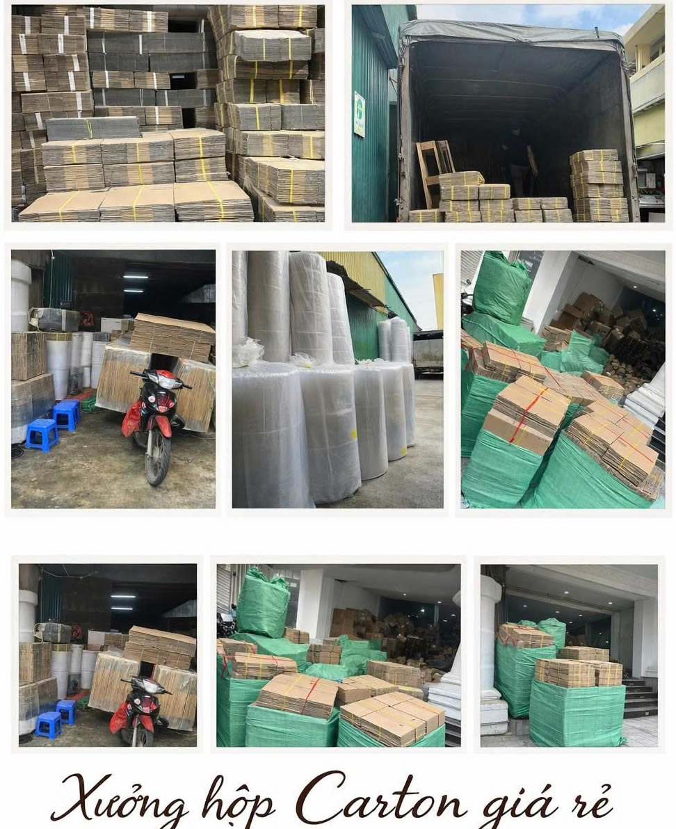 Thùng hộp carton bao bì túi giấy Hà Tĩnh
