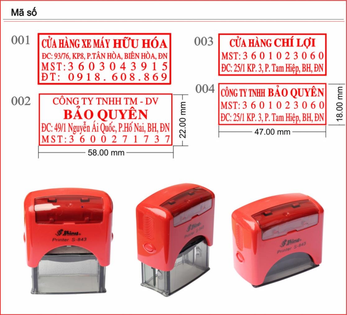 Khắc dấu H&agrave; Tĩnh lấy nhanh